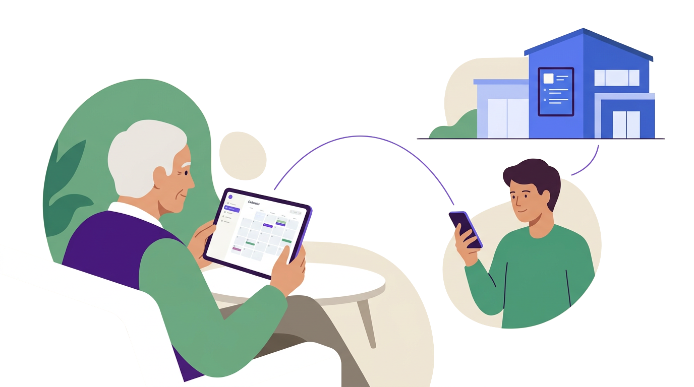 Kalendervenn - eldre og pårørende forbundet gjennom teknologi